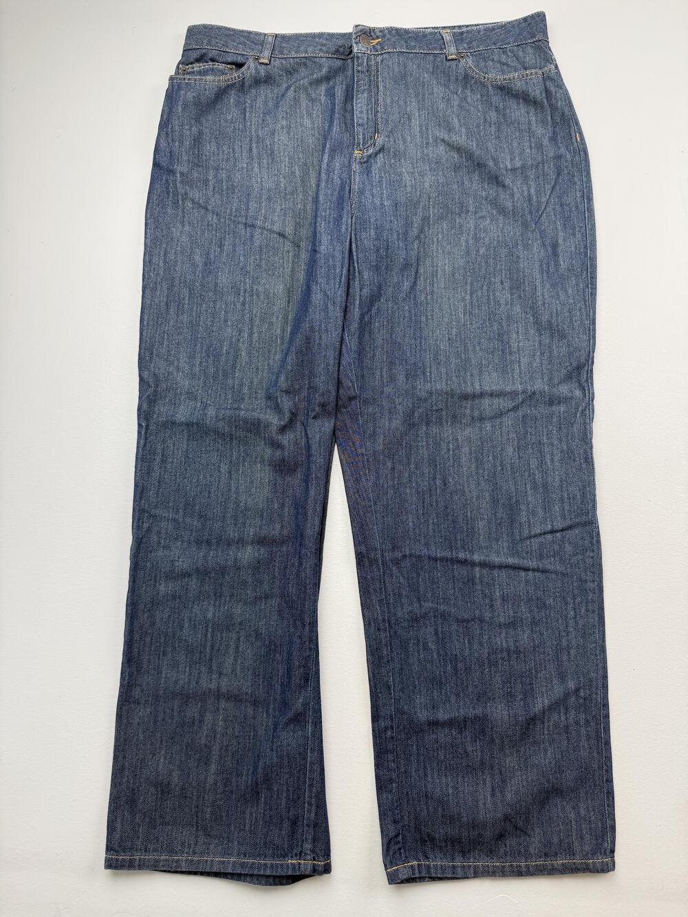 L.L. Bean Jeans Womens 20 Reg Blue Classic Fit Straight Leg Medium Wash Denim